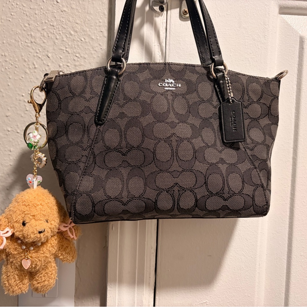 Coach Black and Gray Shoulder Bag